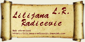 Lilijana Radičević vizit kartica